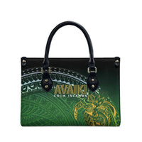 Cook Islands Rugby Kuki Avaiki Leather Bag Tribal Turtle - Polynesian Pride