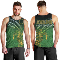 Cook Islands Rugby Kuki Avaiki Men Tank Top Tribal Turtle - Polynesian Pride