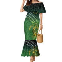Cook Islands Rugby Kuki Avaiki Mermaid Dress Tribal Turtle - Polynesian Pride