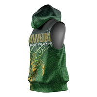 Cook Islands Rugby Kuki Avaiki Sleeveless Hoodie Tribal Turtle LT7 - Polynesian Pride