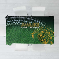 Cook Islands Rugby Kuki Avaiki Tablecloth Tribal Turtle - Polynesian Pride