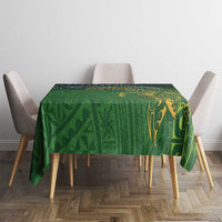 Cook Islands Rugby Kuki Avaiki Tablecloth Tribal Turtle - Polynesian Pride