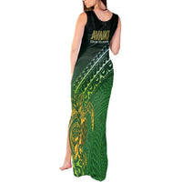 Cook Islands Rugby Kuki Avaiki Tank Maxi Dress Tribal Turtle - Polynesian Pride