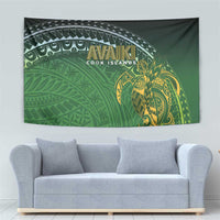 Cook Islands Rugby Kuki Avaiki Tapestry Tribal Turtle - Polynesian Pride