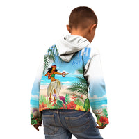 Personalised Hawaii Hula Girl Kid Hoodie Honolulu Festival LT7 - Polynesian Pride