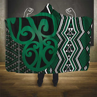 Maori Taniko Patterns Hooded Blanket Pounamu Patiki Motifs Mix Whakairo Ngaru LT7 - Polynesian Pride