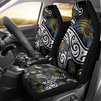 Aotearoa Takatapui Pride Car Seat Cover Rainbow Butterfly - Free To Love LT7 - Polynesian Pride