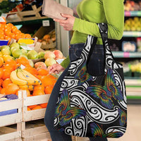 Aotearoa Takatapui Pride Grocery Bag Rainbow Butterfly - Free To Love