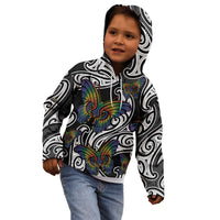 Aotearoa Takatapui Pride Kid Hoodie Rainbow Butterfly - Free To Love
