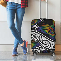 Aotearoa Takatapui Pride Luggage Cover Rainbow Butterfly - Free To Love LT7 - Polynesian Pride