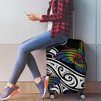 Aotearoa Takatapui Pride Luggage Cover Rainbow Butterfly - Free To Love LT7 - Polynesian Pride