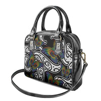 Aotearoa Takatapui Pride Shoulder Handbag Rainbow Butterfly - Free To Love LT7 - Polynesian Pride