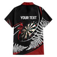 New Zealand Darts Personalised Family Matching Puletasi and Hawaiian Shirt Silver Fern Dynamic