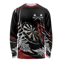 New Zealand Darts Personalised Long Sleeve Shirt Silver Fern Dynamic