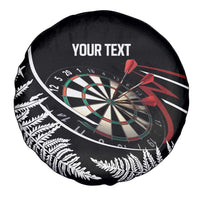 New Zealand Darts Personalised Spare Tire Cover Silver Fern Dynamic