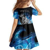 Maori Matariki Te Araroa Paikea Starry Family Matching Short Sleeve Bodycon Dress and Hawaiian Shirt Tangaroa Whakatauki LT7 - Polynesian Pride