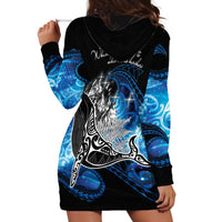 Maori Matariki Te Araroa Paikea Starry Hoodie Dress Tangaroa Whakatauki LT7 - Polynesian Pride