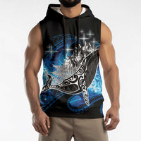 Maori Matariki Te Araroa Paikea Starry Sleeveless Hoodie Tangaroa Whakatauki LT7 - Polynesian Pride