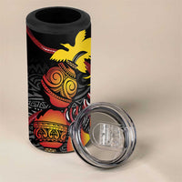 Personalized Papua New Guinea Milne Bay 4 in 1 Can Cooler Tumbler Bagi Necklace Mix Lime Pot Grunge