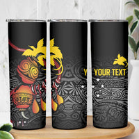Personalized Papua New Guinea Milne Bay Skinny Tumbler Bagi Necklace Mix Lime Pot Grunge