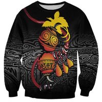 Personalized Papua New Guinea Milne Bay Sweatshirt Bagi Necklace Mix Lime Pot Grunge