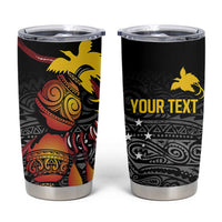 Personalized Papua New Guinea Milne Bay Tumbler Cup Bagi Necklace Mix Lime Pot Grunge