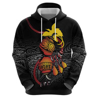 Personalized Papua New Guinea Milne Bay Zip Hoodie Bagi Necklace Mix Lime Pot Grunge LT7 - Polynesian Pride