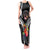 Personalised Polynesian Dog Tank Maxi Dress Rottweiler With Polynesia Pattern Curve Style LT7 Women Black - Polynesian Pride