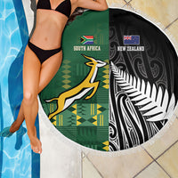 Rugby South Africa New Zealand Greatest Rivals Beach Blanket Tribal Motifs LT7 - Polynesian Pride