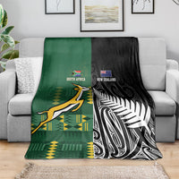 Rugby South Africa New Zealand Greatest Rivals Blanket Tribal Motifs LT7 - Polynesian Pride
