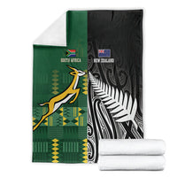 Rugby South Africa New Zealand Greatest Rivals Blanket Tribal Motifs LT7 - Polynesian Pride