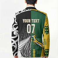 Custom Rugby South Africa New Zealand Greatest Rivals Blazer Tribal Motifs LT7 - Polynesian Pride