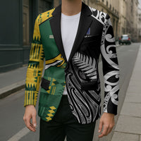 Custom Rugby South Africa New Zealand Greatest Rivals Blazer Tribal Motifs LT7 - Polynesian Pride