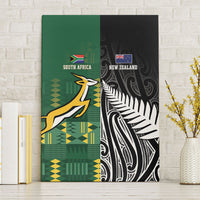 Rugby South Africa New Zealand Greatest Rivals Canvas Wall Art Tribal Motifs LT7 Without Frame Multicolor - Polynesian Pride