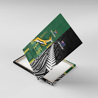 Rugby South Africa New Zealand Greatest Rivals Canvas Wall Art Tribal Motifs LT7 With Frame Multicolor - Polynesian Pride