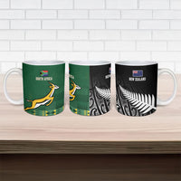 Rugby South Africa New Zealand Greatest Rivals Ceramic Mug Tribal Motifs LT7 - Polynesian Pride