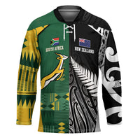 Custom Rugby South Africa New Zealand Greatest Rivals Hockey Jersey Tribal Motifs LT7 Unisex Multicolor - Polynesian Pride