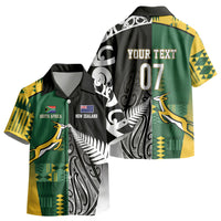 Custom Rugby South Africa New Zealand Greatest Rivals Kid Hawaiian Shirt Tribal Motifs LT7 - Polynesian Pride