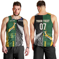 Custom Rugby South Africa New Zealand Greatest Rivals Men Tank Top Tribal Motifs LT7 - Polynesian Pride