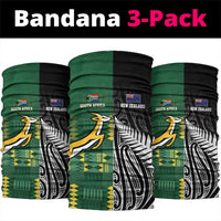 Rugby South Africa New Zealand Greatest Rivals Neck Gaiter Tribal Motifs LT7 package One Size: 25*50cm Multicolor - Polynesian Pride