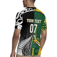 Custom Rugby South Africa New Zealand Greatest Rivals Rugby Jersey Tribal Motifs LT7 - Polynesian Pride