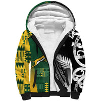 Custom Rugby South Africa New Zealand Greatest Rivals Sherpa Hoodie Tribal Motifs LT7 Unisex Multicolor - Polynesian Pride