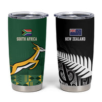Rugby South Africa New Zealand Greatest Rivals Tumbler Cup Tribal Motifs LT7 Multicolor - Polynesian Pride