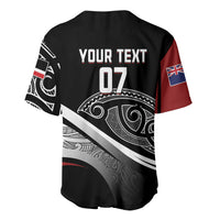 Aotearoa Maori Rugby Custom Baseball Jersey Kapa O Pango LT7 - Polynesian Pride