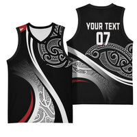 Aotearoa Maori Rugby Custom Basketball Jersey Kapa O Pango LT7 - Polynesian Pride