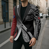 Aotearoa Maori Rugby Custom Blazer Kapa O Pango LT7 - Polynesian Pride