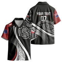 Aotearoa Maori Rugby Custom Kid Hawaiian Shirt Kapa O Pango LT7 - Polynesian Pride