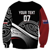 Aotearoa Maori Rugby Custom Sweatshirt Kapa O Pango LT7 - Polynesian Pride