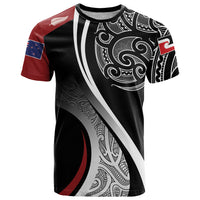 Aotearoa Maori Rugby Custom T Shirt Kapa O Pango LT7 Black - Polynesian Pride