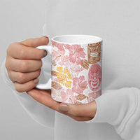 Christmas Aloha Hawaii Tiki Ceramic Mug Hibiscus Spring Colors - Polynesian Pride